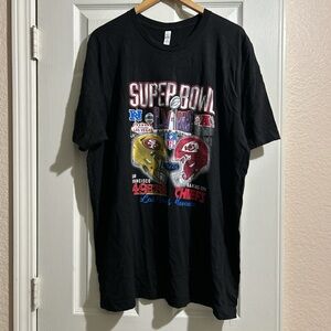 Men’s Super Bowl Liv Kansas City Chiefs And San Francisco 49ers T-Shirt Sz 2XL
